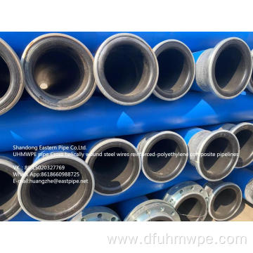 Cross helically wound steel wires reinforce pipe wholesale